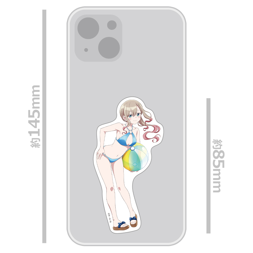 ばっどがーる ダイカットステッカー 涼風涼 水着ver.【描き下ろし】 画像 3 | AniSmile