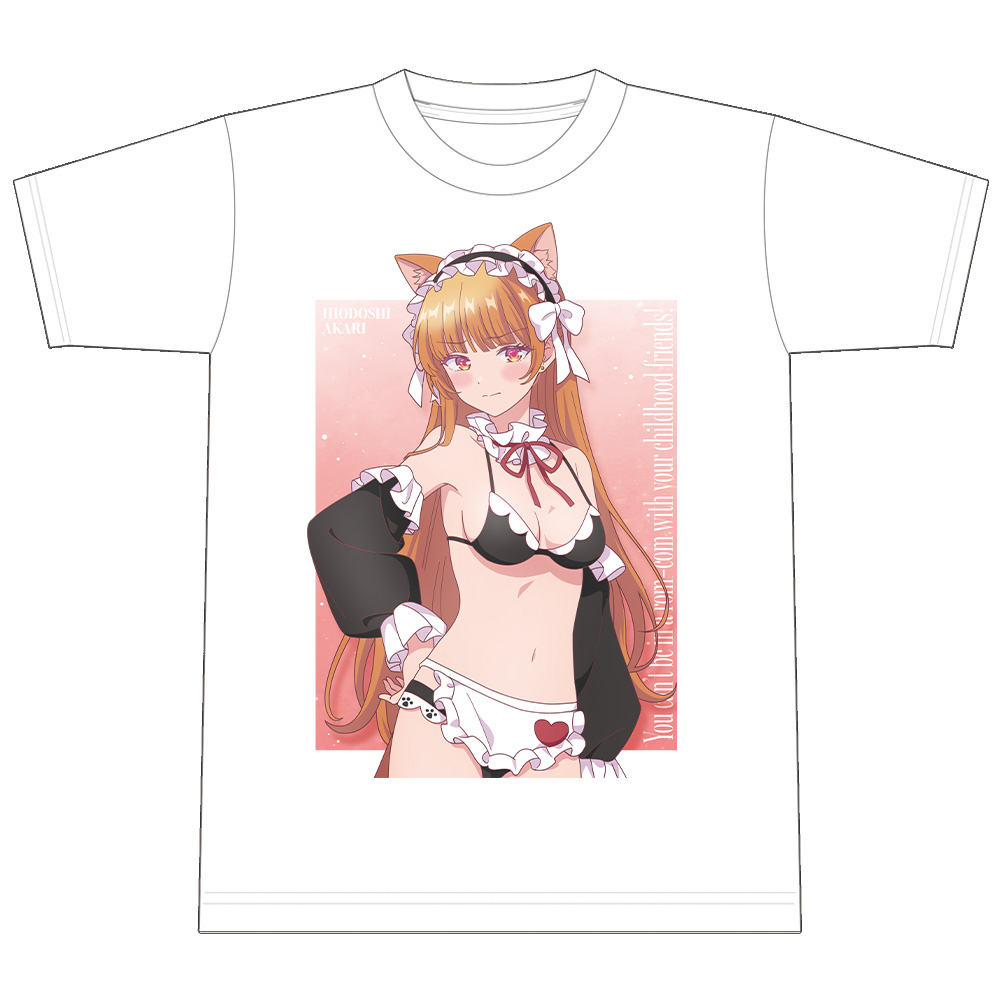 幼馴染とはラブコメにならない Tシャツ 火威 灯 猫耳水着メイドver. Mサイズ【描き下ろし】 画像 3 | AniSmile