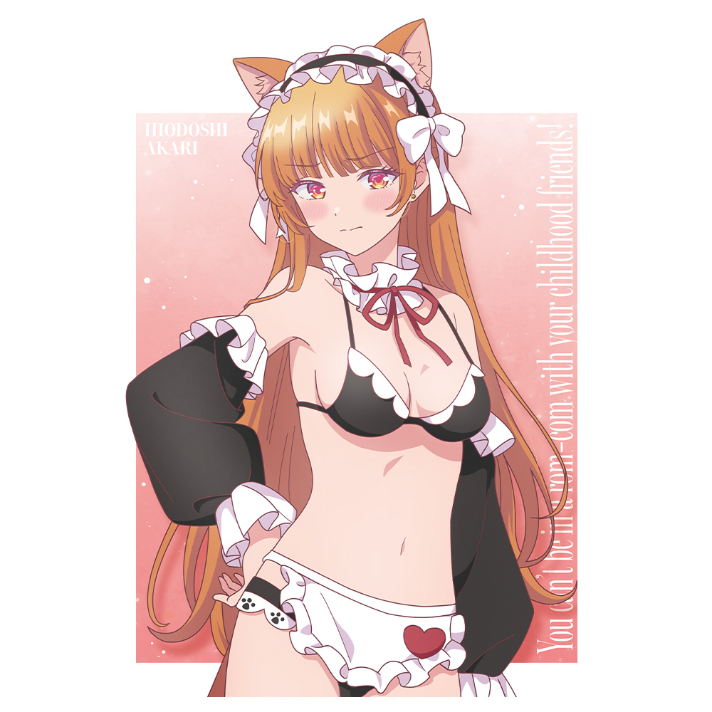 幼馴染とはラブコメにならない Tシャツ 火威 灯 猫耳水着メイドver. Lサイズ【描き下ろし】 画像 3 | AniSmile