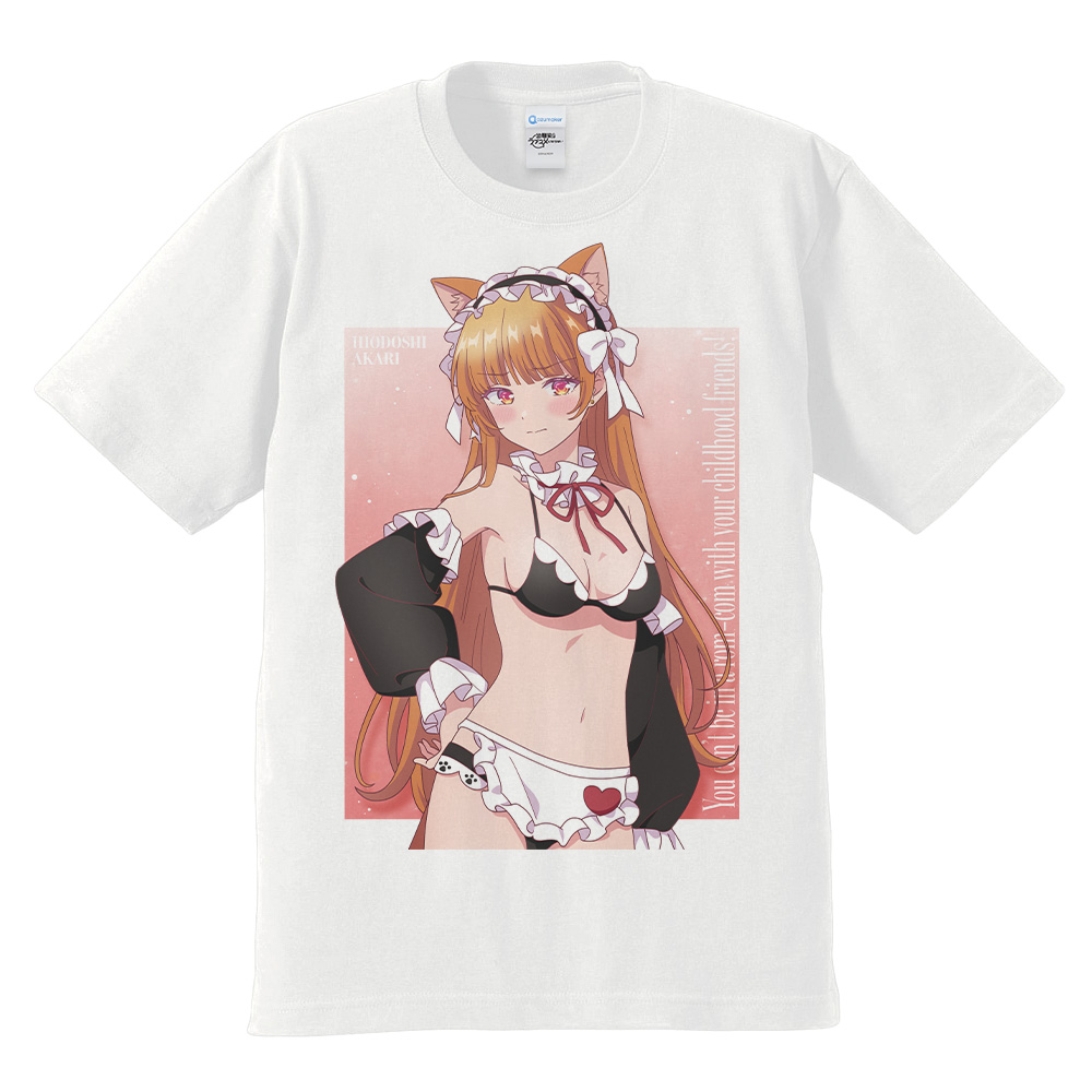 幼馴染とはラブコメにならない Tシャツ 火威 灯 猫耳水着メイドver. XLサイズ【描き下ろし】 画像 2 | AniSmile