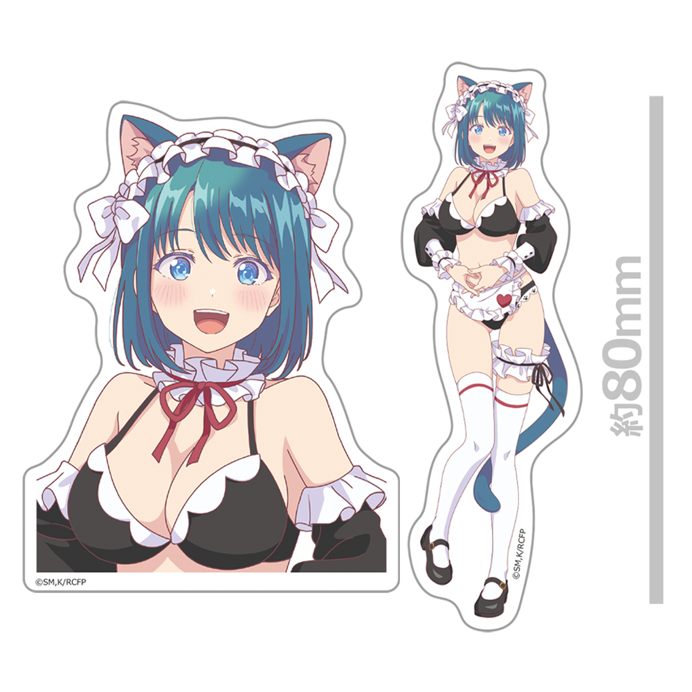 幼馴染とはラブコメにならない ダイカットステッカーセット 水萌 汐 猫耳水着メイドver.【描き下ろし】 画像 3 | AniSmile