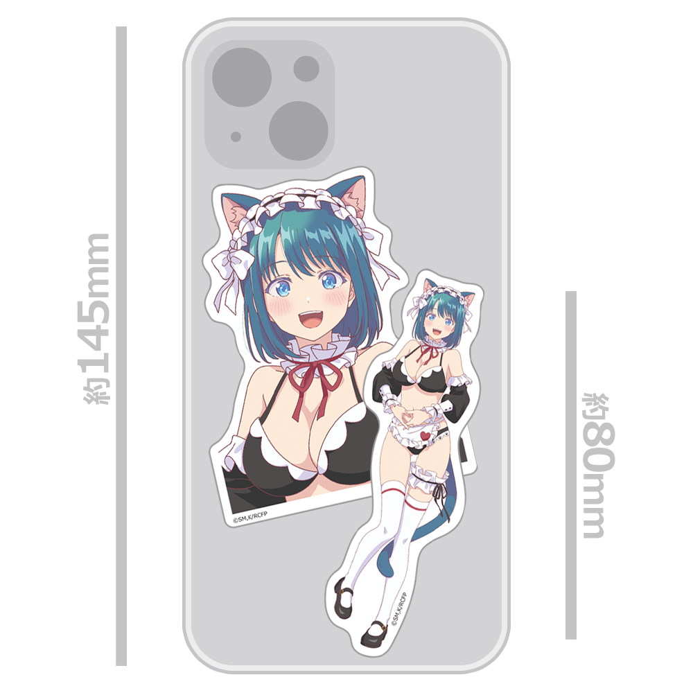 幼馴染とはラブコメにならない ダイカットステッカーセット 水萌 汐 猫耳水着メイドver.【描き下ろし】 画像 2 | AniSmile