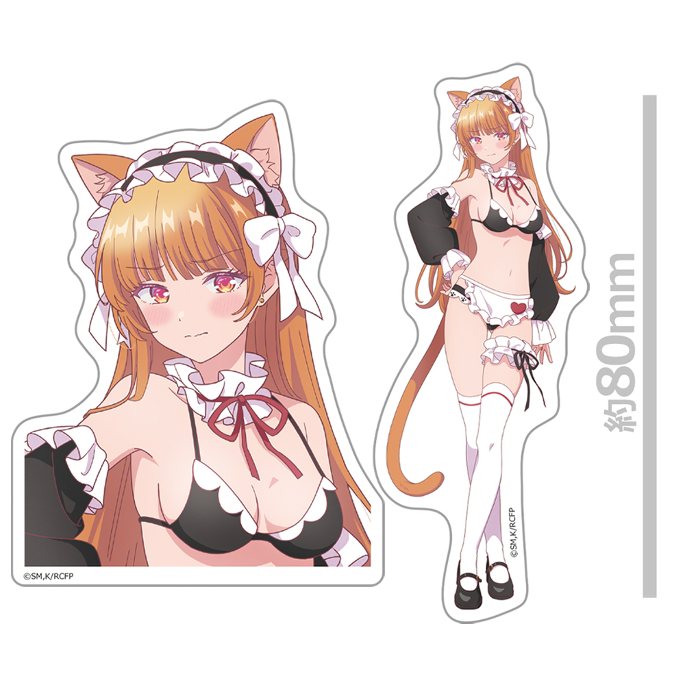 幼馴染とはラブコメにならない ダイカットステッカーセット 火威 灯 猫耳水着メイドver.【描き下ろし】 画像 2 | AniSmile