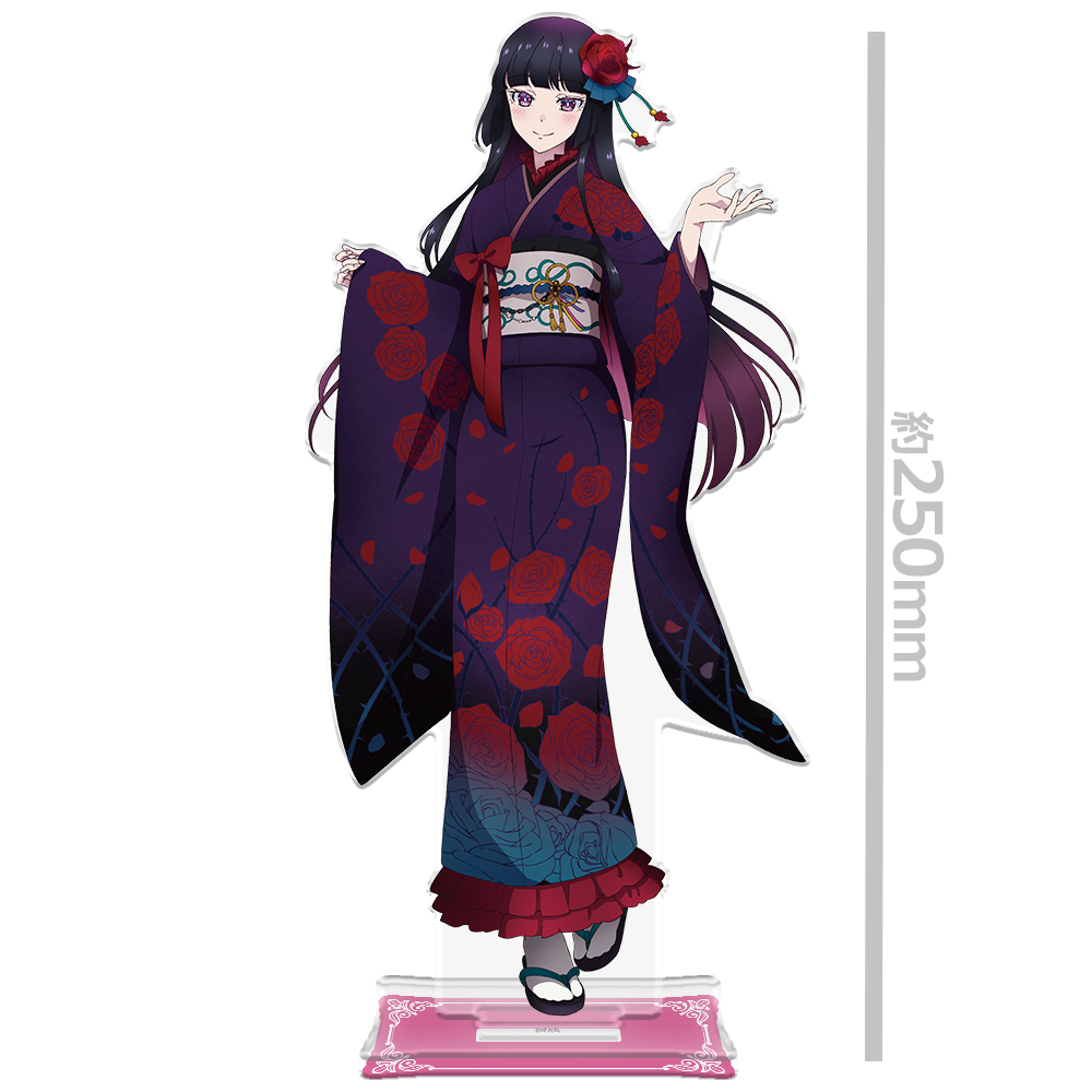 ロックは淑女の嗜みでして BIGアクリルキャラスタンド 黒鉄音羽 振袖ver.【描き下ろし】 画像 2 | AniSmile