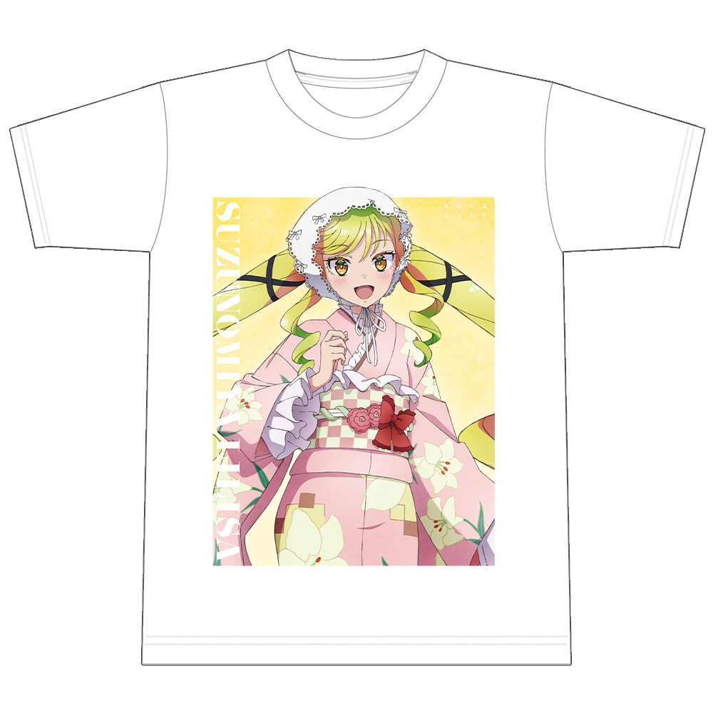 ロックは淑女の嗜みでして Tシャツ 鈴ノ宮りりさ 振袖ver. XLサイズ【描き下ろし】 画像 4 | AniSmile