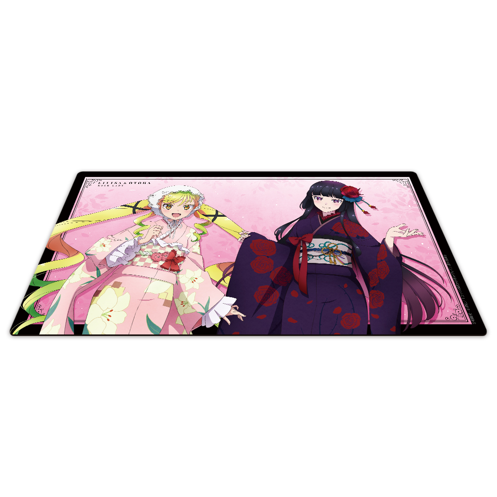 ロックは淑女の嗜みでして キャラクターラバーマット りりさ&音羽 振袖ver.【描き下ろし】 画像 3 | AniSmile