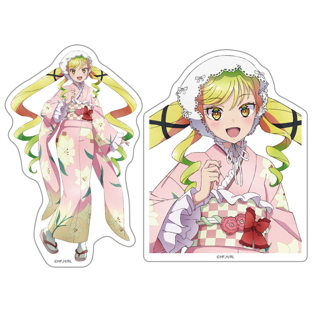ロックは淑女の嗜みでして ダイカットステッカーセット 鈴ノ宮りりさ 振袖ver.【描き下ろし】 画像 2 | AniSmile