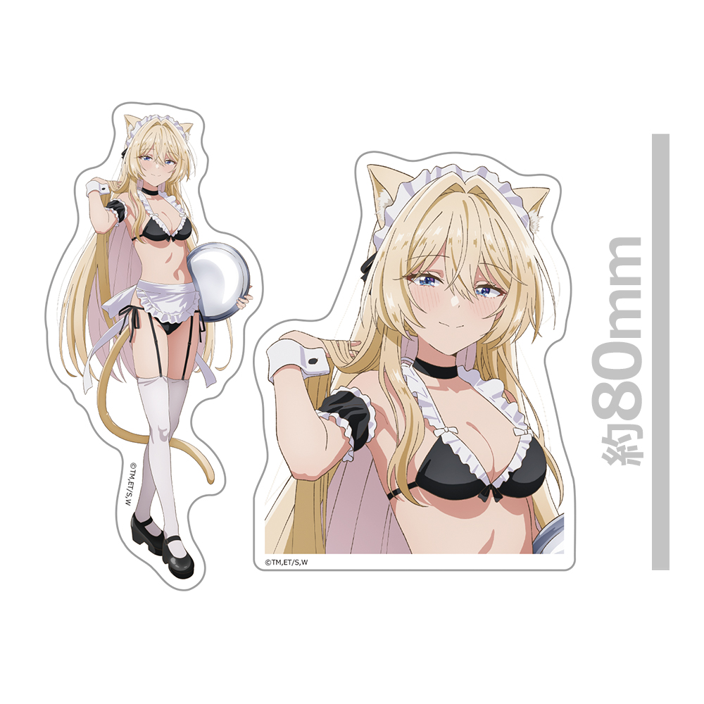 わたしが恋人になれるわけないじゃん、ムリムリ!(※ムリじゃなかった!?) ダイカットステッカーセット 王塚 真唯 猫耳水着メイドver.【描き下ろし】 - 公式商品画像 | AniSmile