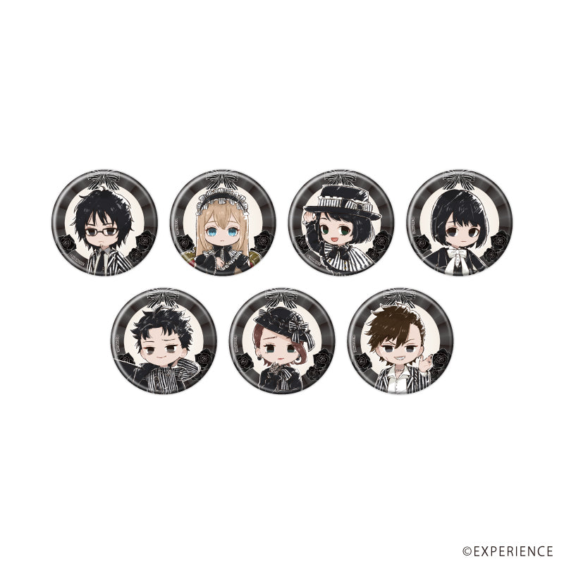 缶バッジ「死印」01/ゴシックストライプver. ブラインド(全7種)(グラフアートイラスト) - 公式商品画像 | AniSmile