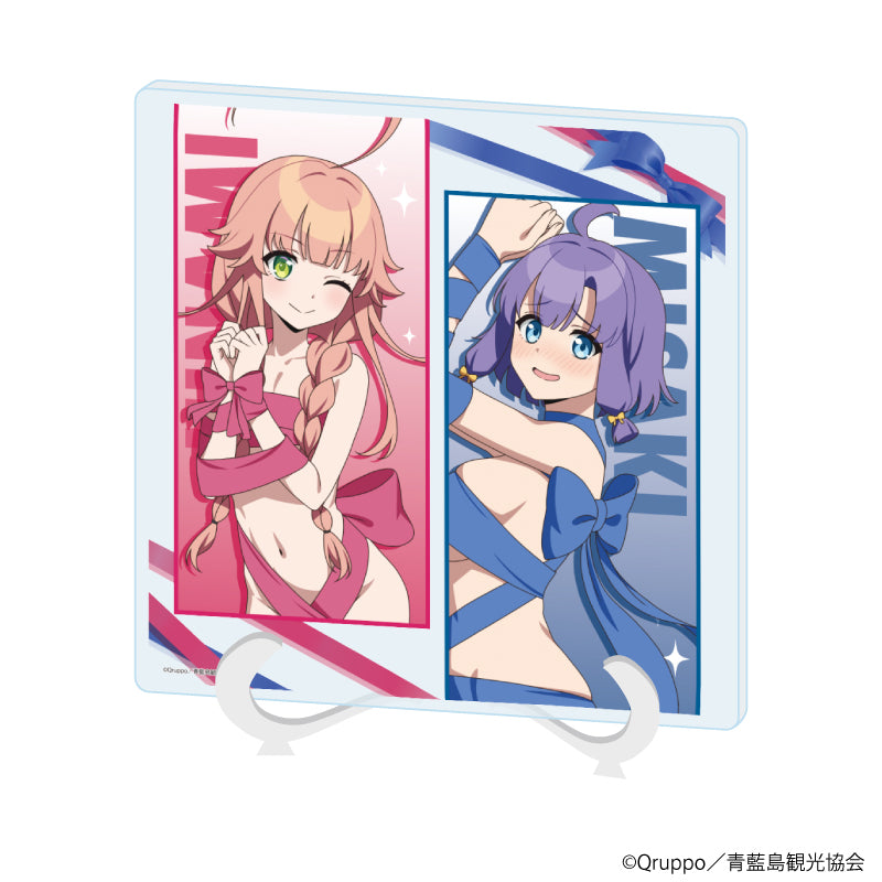 アクリルアートボード「ぬきたし THE ANIMATION」02/渡会 ヒナミ&畔 美岬 プレゼントver.(描き下ろしイラスト) - 公式商品画像 | AniSmile