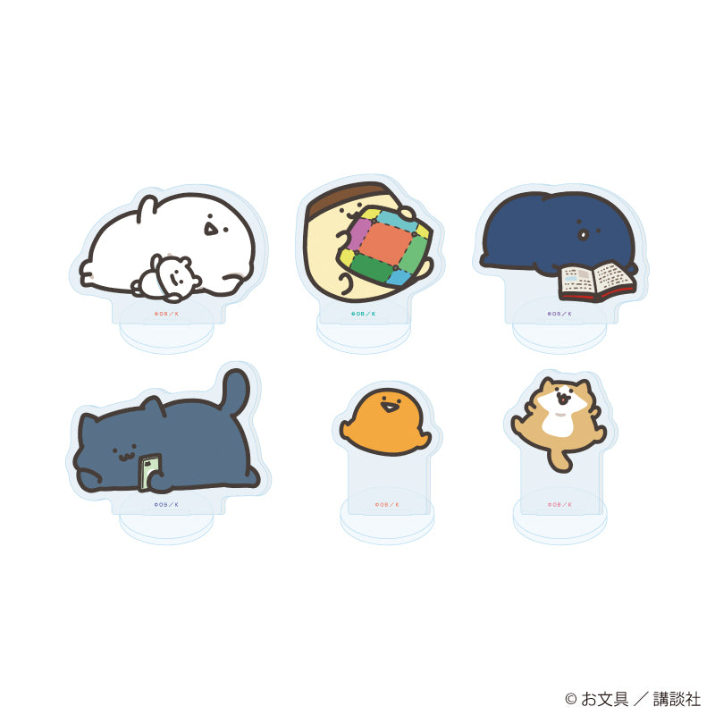アクリルぷちスタンド「お文具といっしょ」29/ごろごろver. ブラインド(全6種)(描き下ろしイラスト) - 公式商品画像 | AniSmile