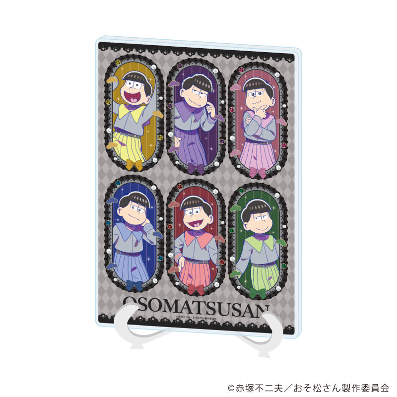 アクリルアートボード(A5サイズ)「おそ松さん」01/コマ割りデザイン 和風セーラーver.(描き下ろしイラスト) - 公式商品画像 | AniSmile