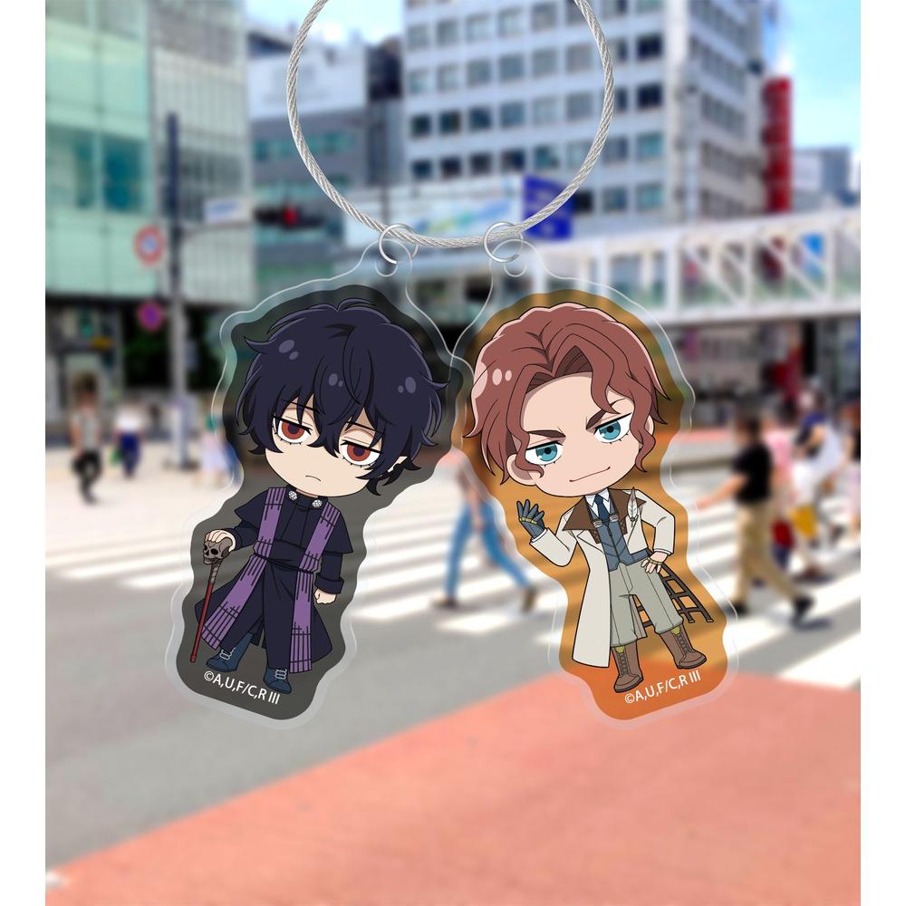 終末のワルキューレIII ベルゼブブ&ニコラ・テスラ ちびキャラ 2連ワイヤーBIGアクリルキーホルダー 画像 5 | AniSmile