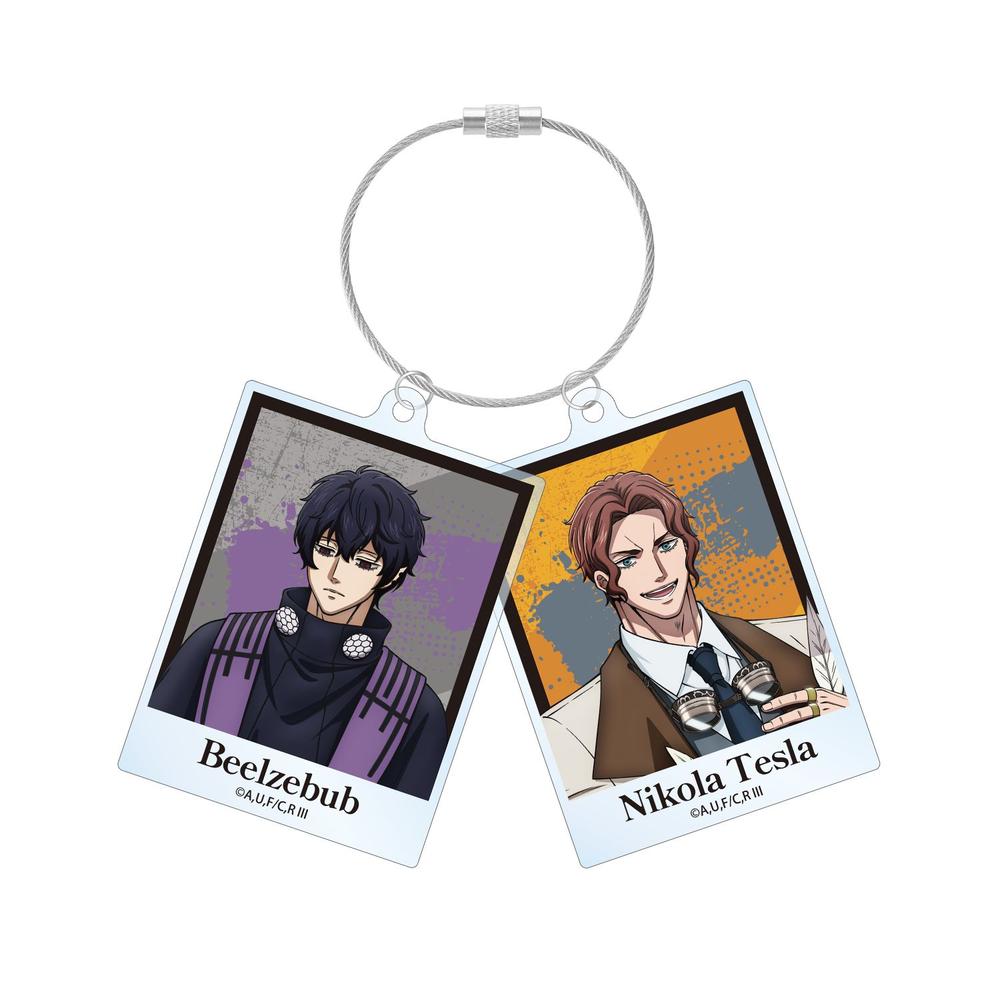 終末のワルキューレIII ベルゼブブ&ニコラ・テスラ 2連ワイヤーBIGアクリルキーホルダー - 公式商品画像 | AniSmile