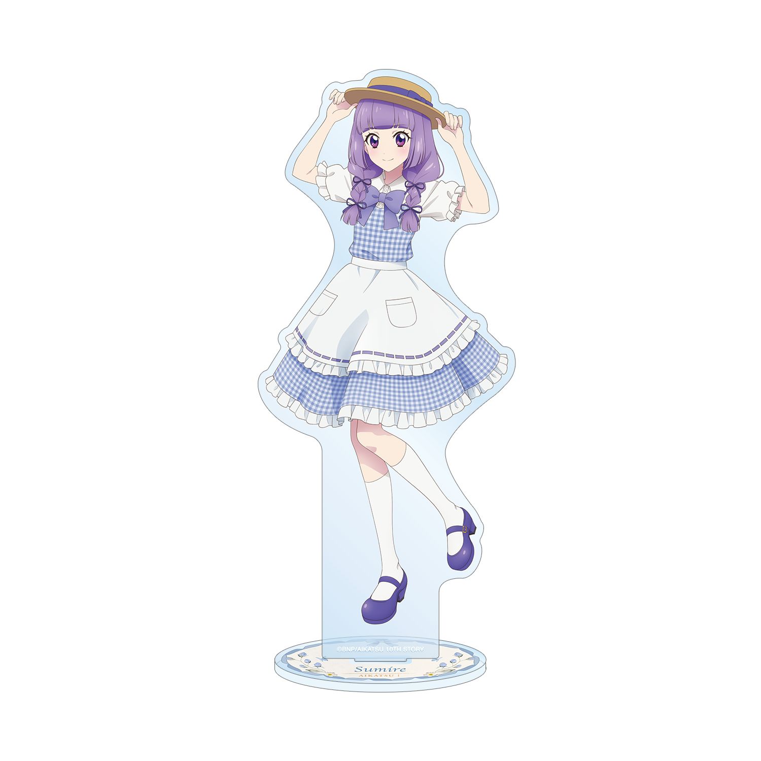 アイカツ! 10th STORY ~未来へのSTARWAY~ 描き下ろし 氷上スミレ カントリーワンピースver. BIGアクリルスタンド - 公式商品画像 | AniSmile