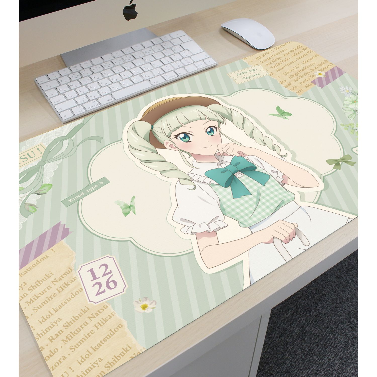 アイカツ! 10th STORY ～未来へのSTARWAY～ 描き下ろし 藤堂ユリカ カントリーワンピースver. マルチデスクマット 画像 3 | AniSmile