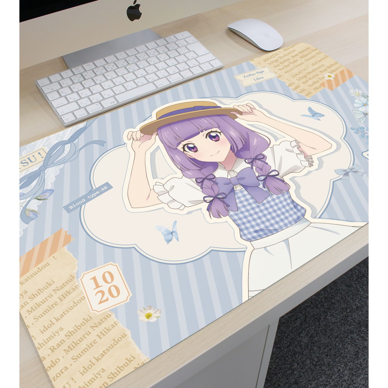 アイカツ! 10th STORY ~未来へのSTARWAY~ 描き下ろし 氷上スミレ カントリーワンピースver. マルチデスクマット 画像 3 | AniSmile