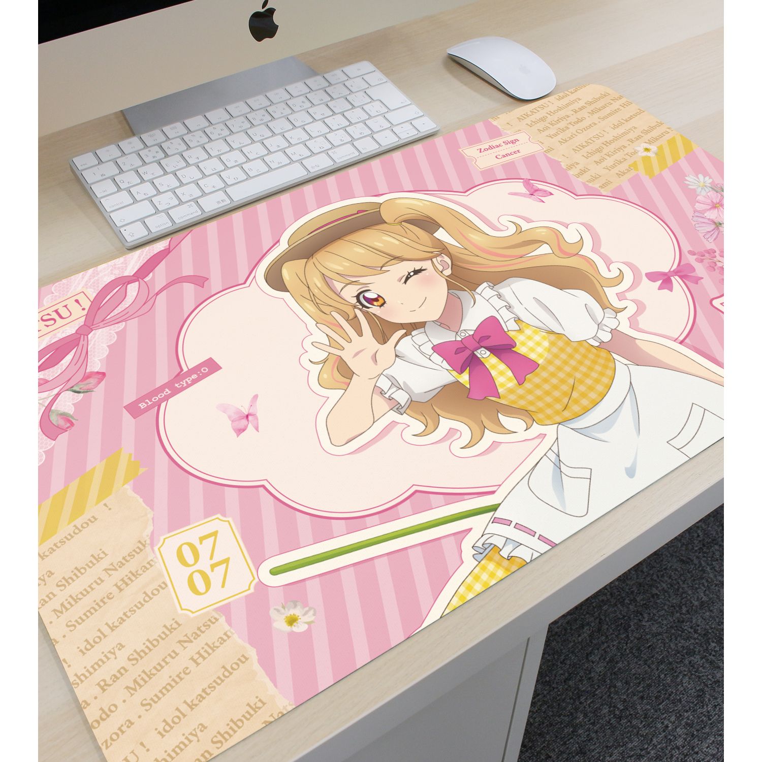 アイカツ! 10th STORY ~未来へのSTARWAY~ 描き下ろし 夏樹みくる カントリーワンピースver. マルチデスクマット 画像 3 | AniSmile