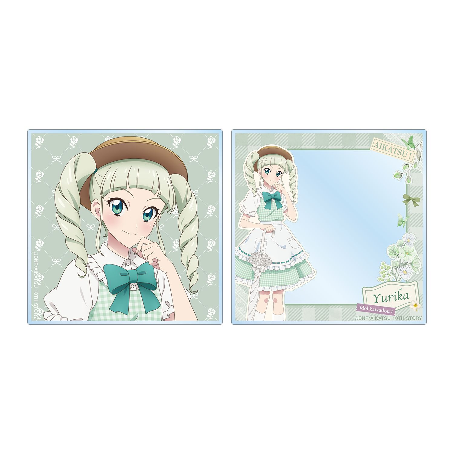 アイカツ! 10th STORY ~未来へのSTARWAY~ 描き下ろし 藤堂ユリカ カントリーワンピースver. アクリルフォト2枚セット - 公式商品画像 | AniSmile