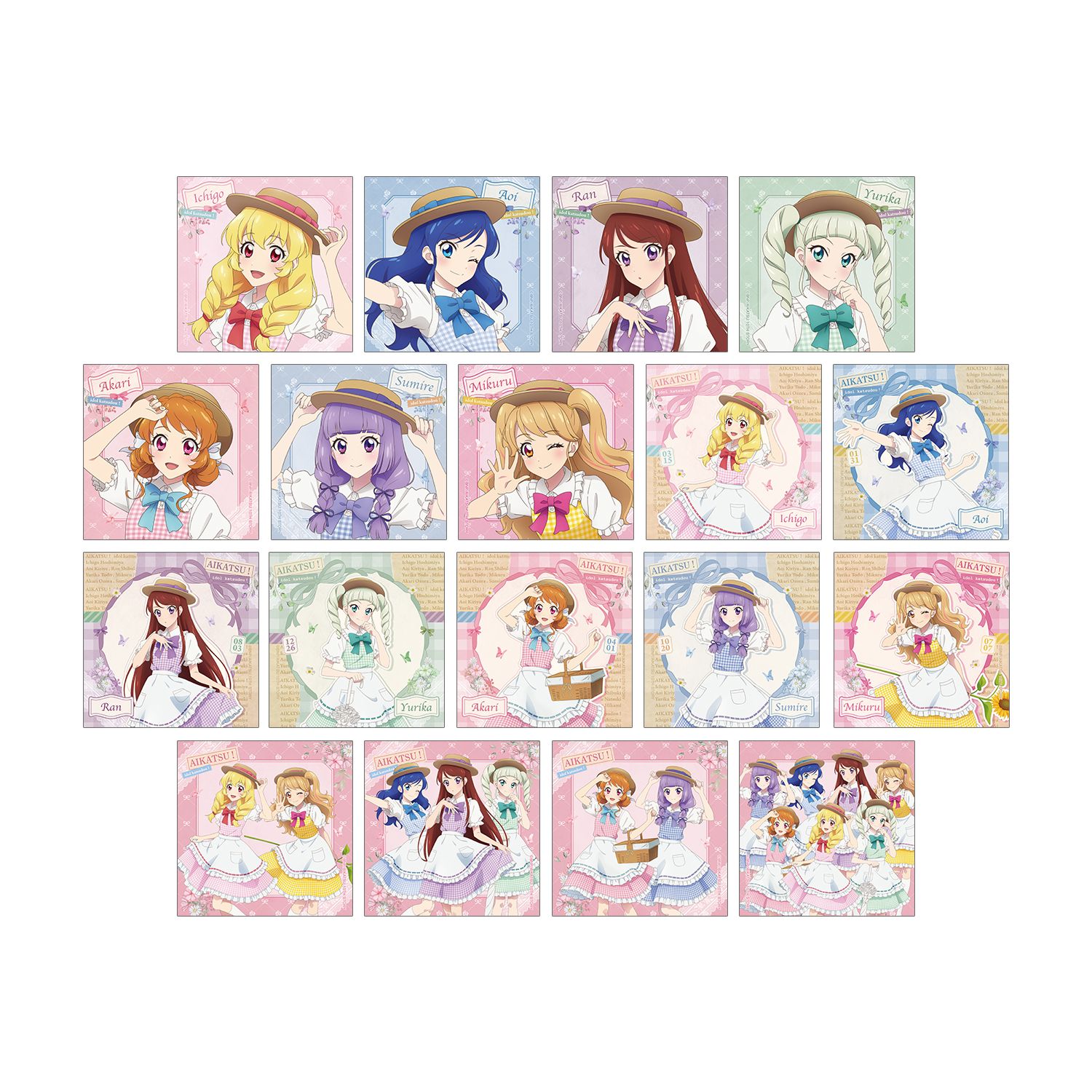 アイカツ! 10th STORY ~未来へのSTARWAY~ 描き下ろし カントリーワンピースver. トレーディング正方形ブロマイド(単位/単品) - 公式商品画像 | AniSmile