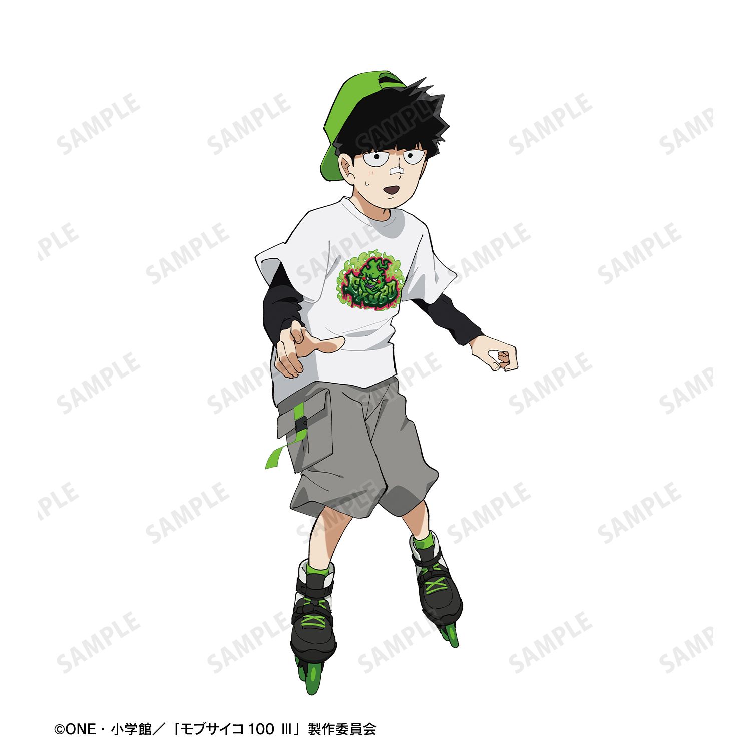 モブサイコ100 Ⅲ 描き下ろし 影山茂夫 ストリートスポーツver. 着用BIGシルエットTシャツユニセックス(サイズ/S) Image 6 | AniSmile