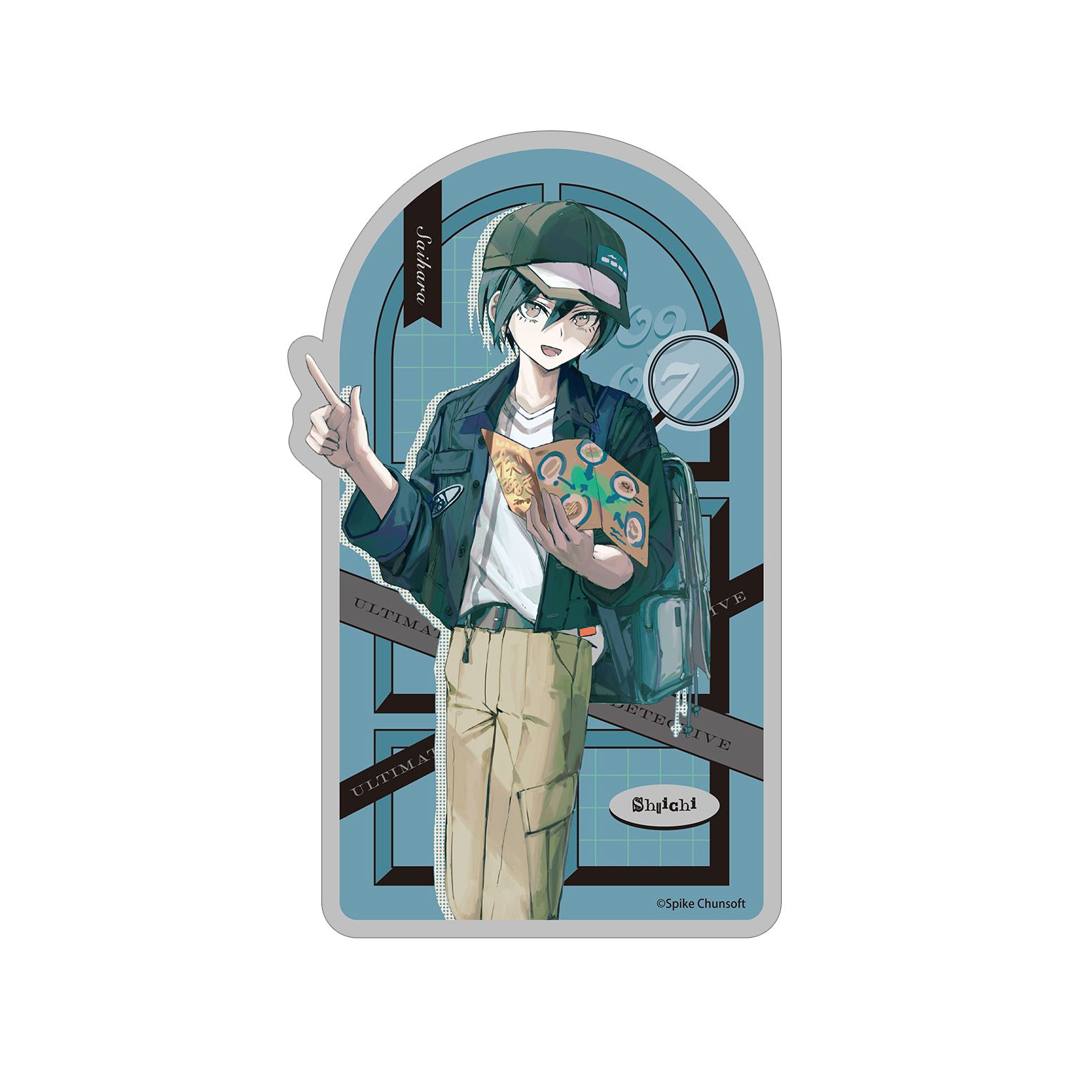 ダンガンロンパシリーズ 緜さんイラスト 最原終一 私服で旅行ver. ダイカットステッカー - AniSmile