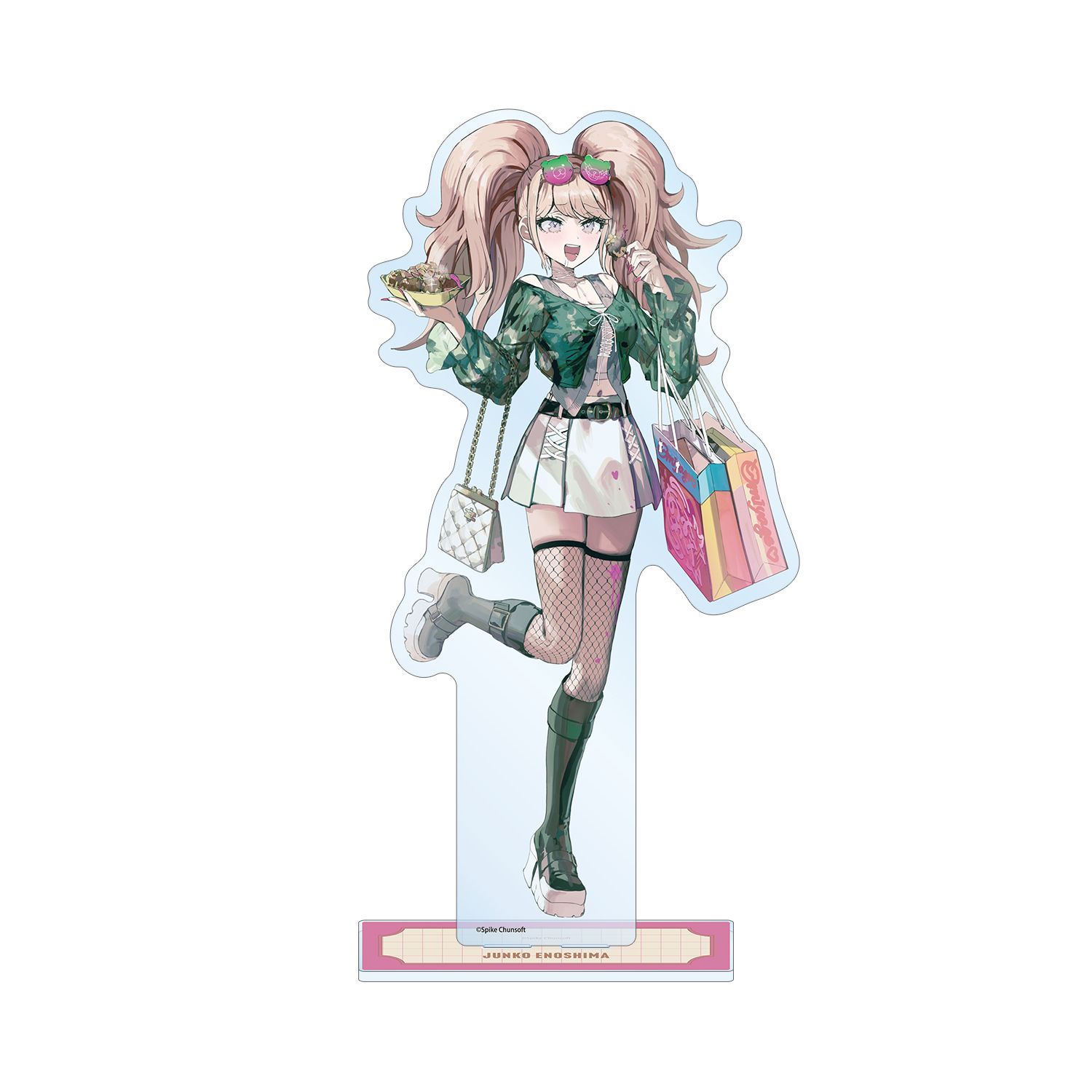 ダンガンロンパシリーズ 緜さんイラスト 江ノ島盾子 私服で旅行ver. 特大アクリルスタンド 图片 2 | AniSmile