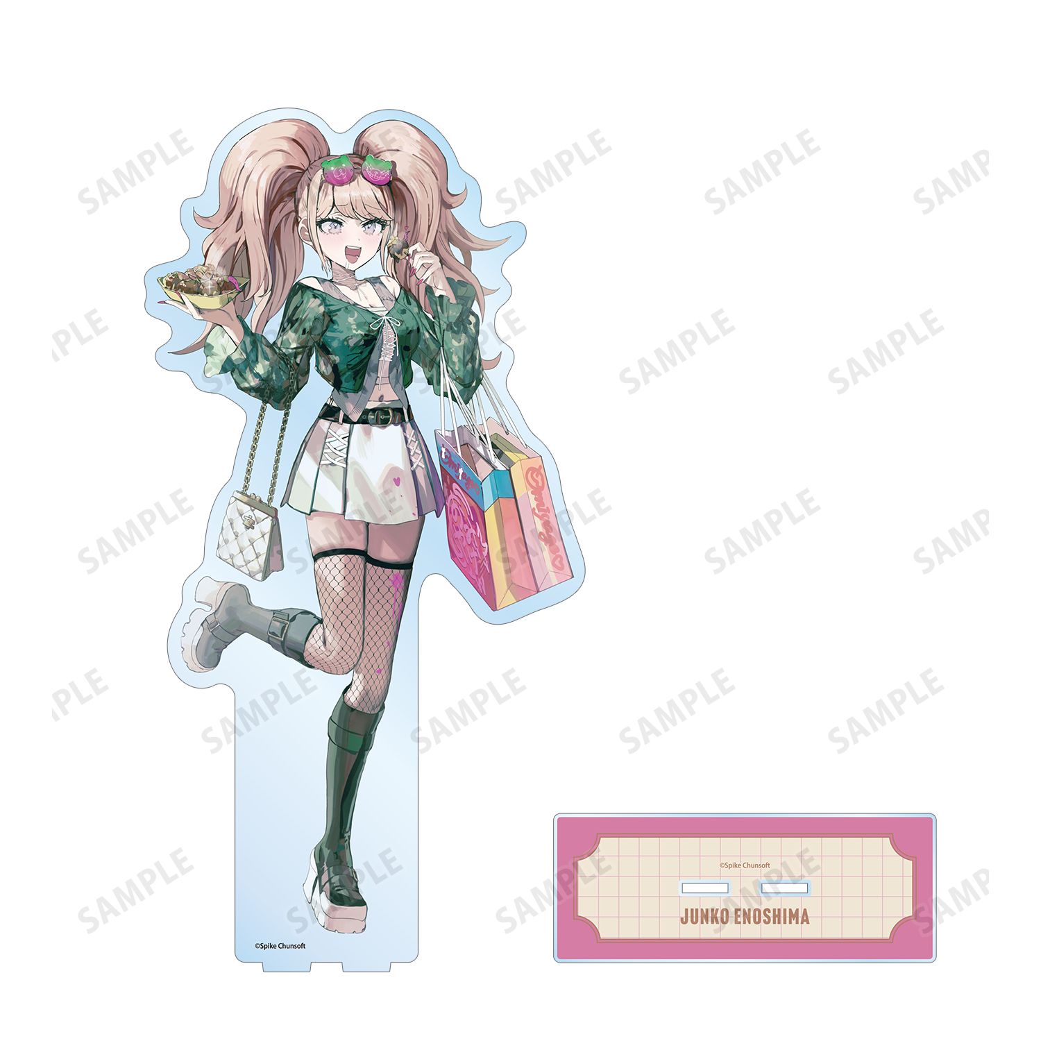 ダンガンロンパシリーズ 緜さんイラスト 江ノ島盾子 私服で旅行ver. 特大アクリルスタンド 图片 3 | AniSmile