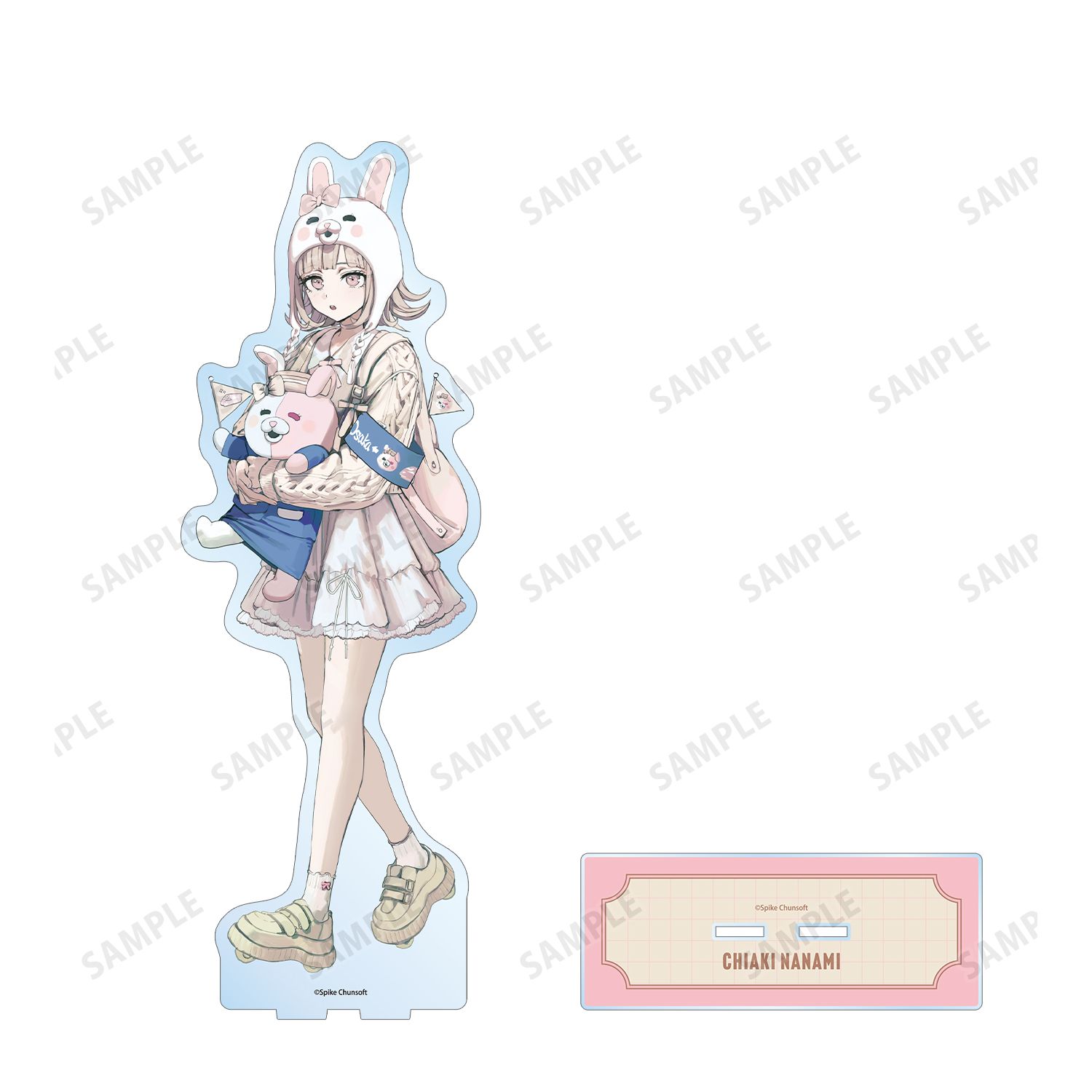 ダンガンロンパシリーズ 緜さんイラスト 七海千秋 私服で旅行ver. 特大アクリルスタンド 画像 3 | AniSmile