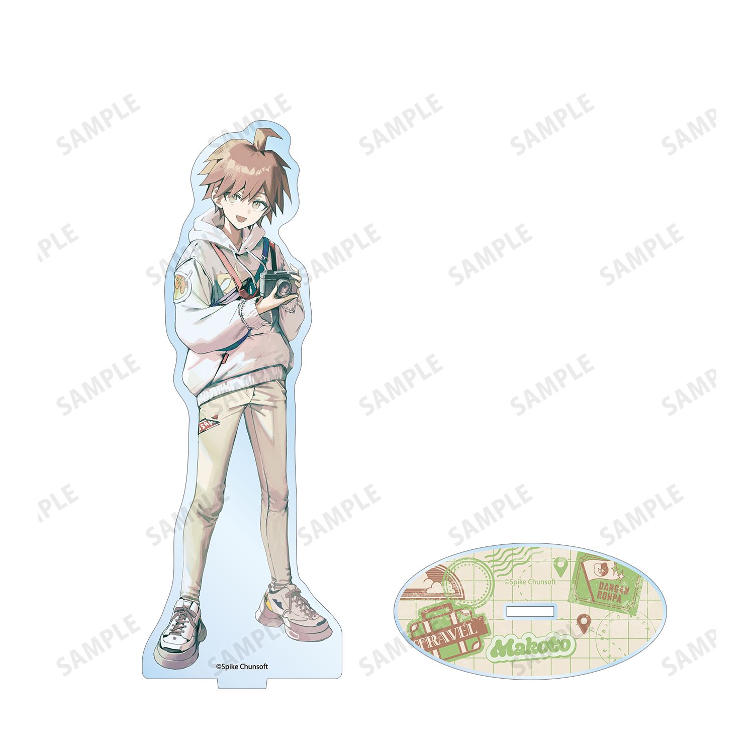 ダンガンロンパシリーズ 緜さんイラスト 苗木誠 私服で旅行ver. BIGアクリルスタンド 画像 3 | AniSmile