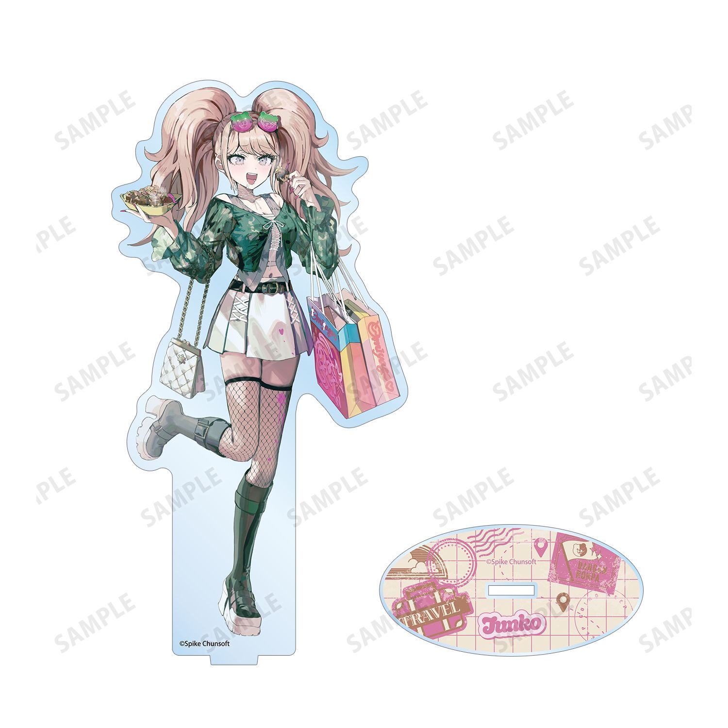 ダンガンロンパシリーズ 緜さんイラスト 江ノ島盾子 私服で旅行ver. BIGアクリルスタンド 图片 3 | AniSmile