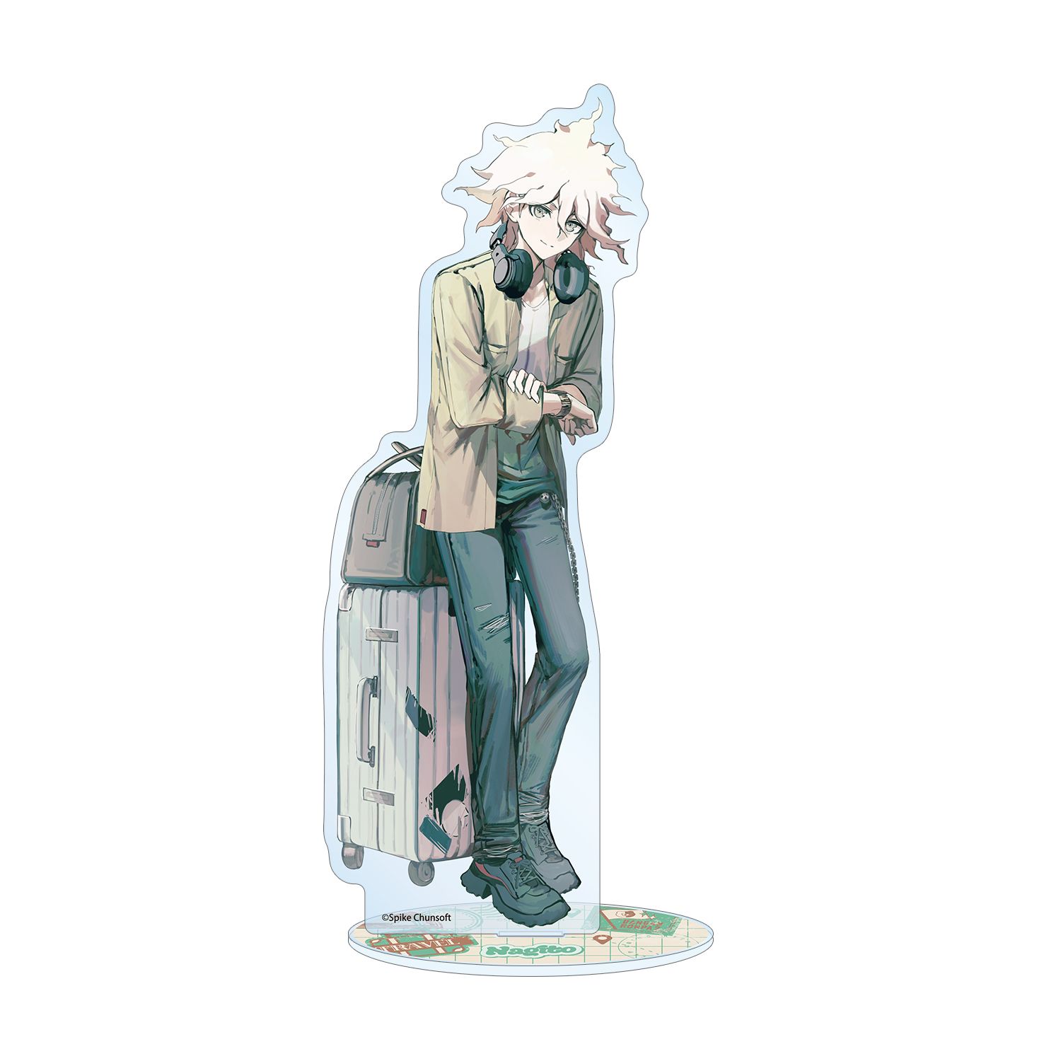 ダンガンロンパシリーズ 緜さんイラスト 狛枝凪斗 私服で旅行ver. BIGアクリルスタンド - AniSmile