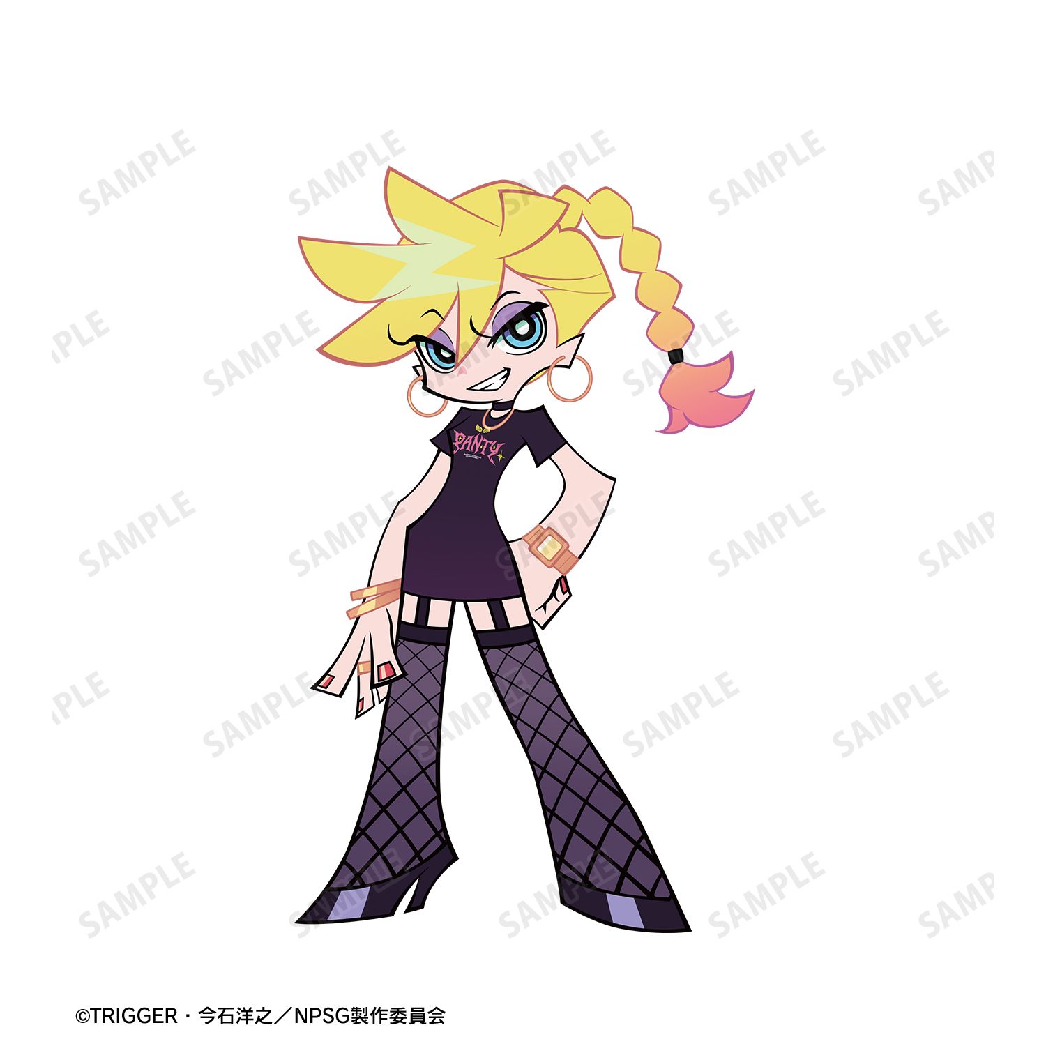 『New PANTY & STOCKING with GARTERBELT』 描き下ろし パンティ モデルver. 着用BIGシルエットTシャツ Bユニセックス(サイズ/XL) 画像 6 | AniSmile