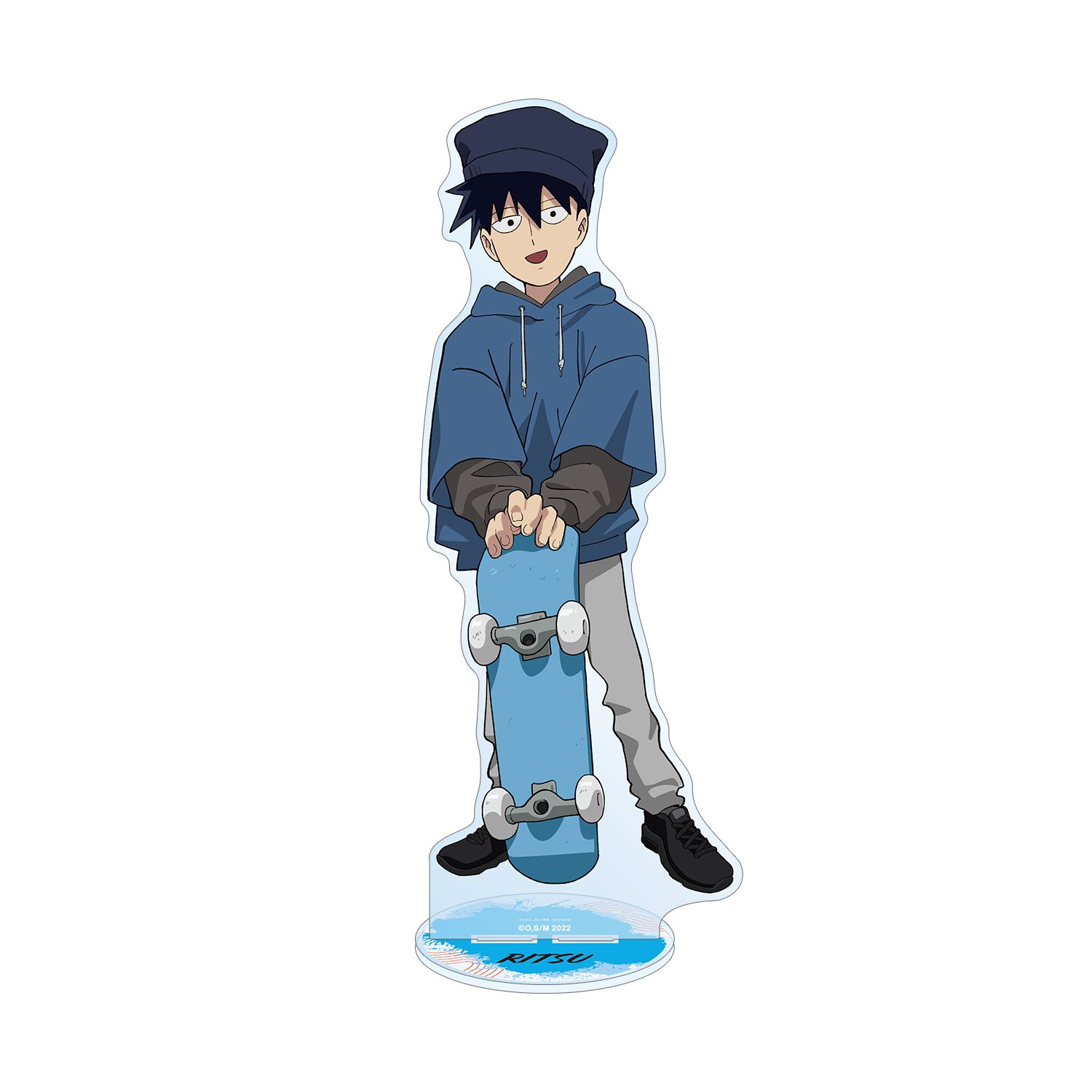 モブサイコ100 Ⅲ 描き下ろし 影山律 ストリートスポーツver. 特大アクリルスタンド - official product image | AniSmile