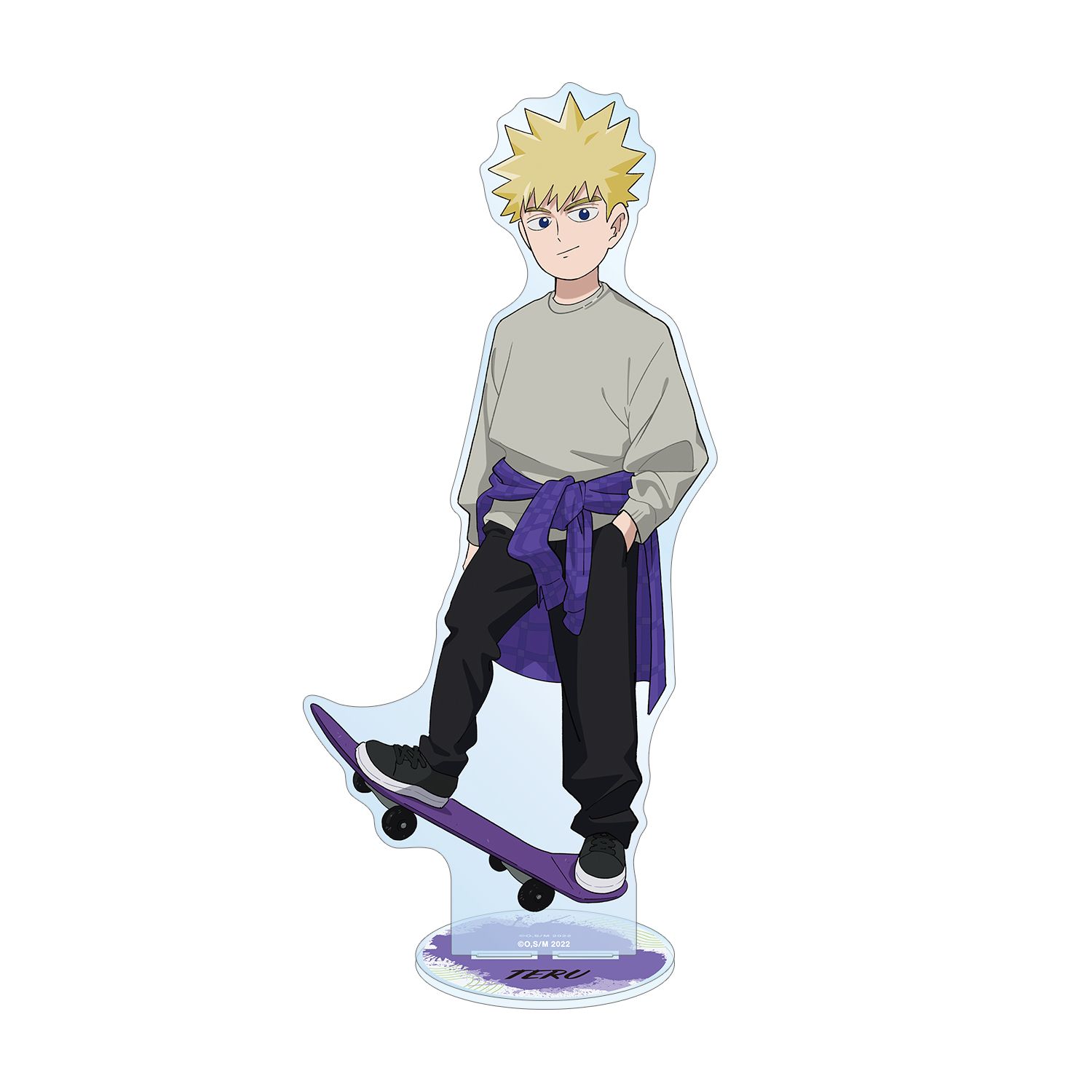 モブサイコ100 Ⅲ 描き下ろし 花沢輝気 ストリートスポーツver. 特大アクリルスタンド - official product image | AniSmile