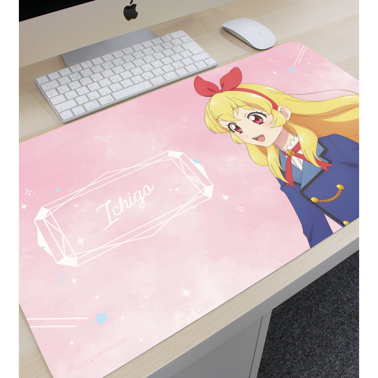 アイカツ! 10th STORY ~未来へのSTARWAY~ 描き下ろし 星宮いちご 歩みver. マルチデスクマット 图片 3 | AniSmile