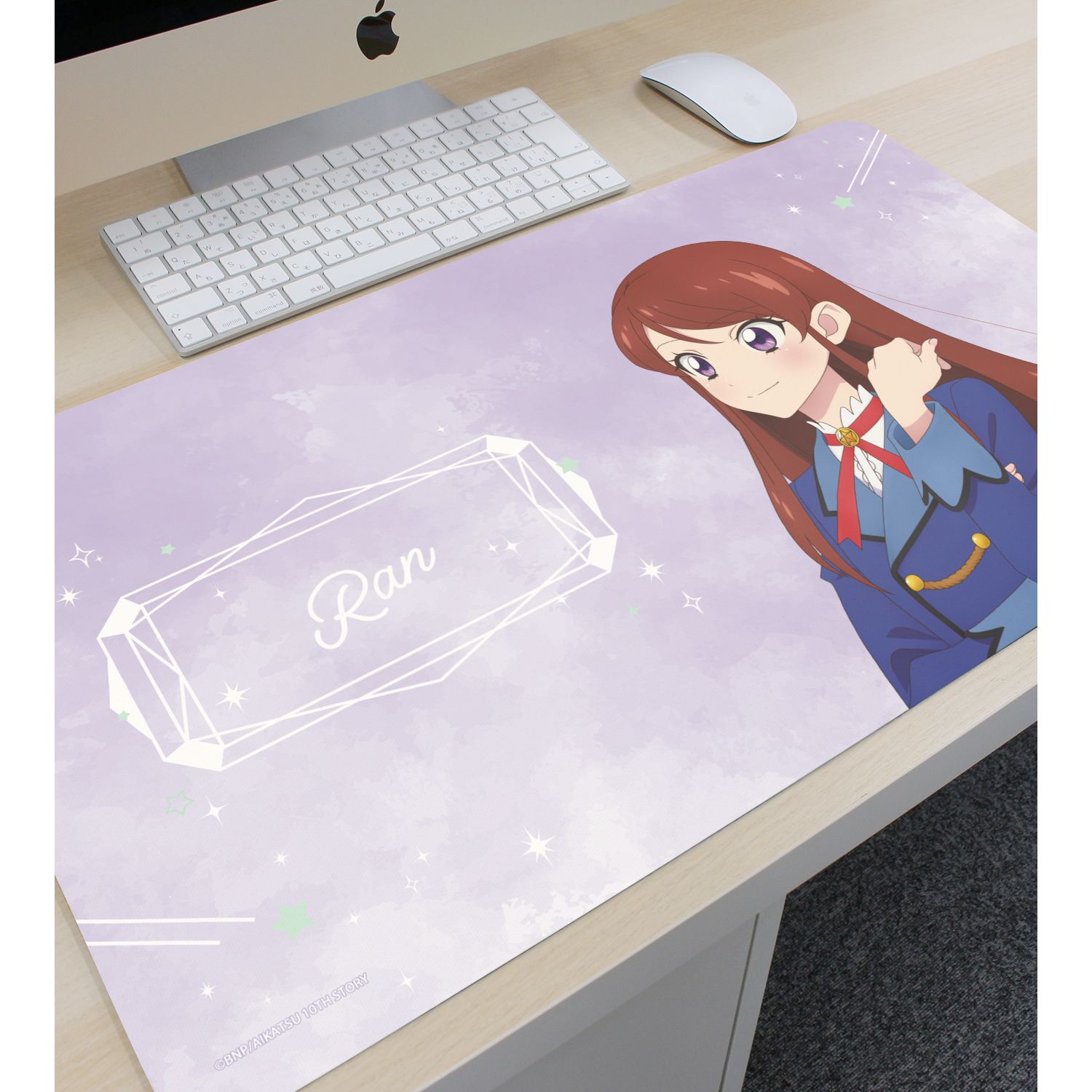 アイカツ! 10th STORY ~未来へのSTARWAY~ 描き下ろし 紫吹 蘭 歩みver. マルチデスクマット 画像 3 | AniSmile