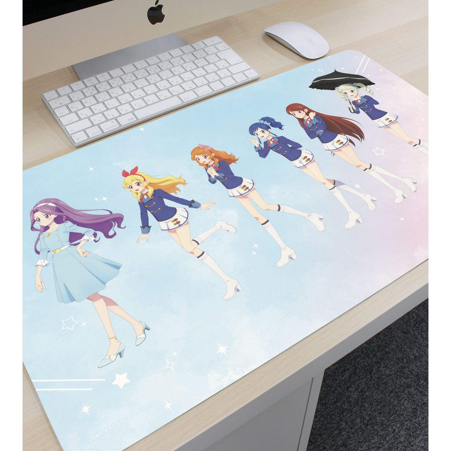 アイカツ! 10th STORY ~未来へのSTARWAY~ 描き下ろし 集合 歩みver. マルチデスクマット 画像 3 | AniSmile