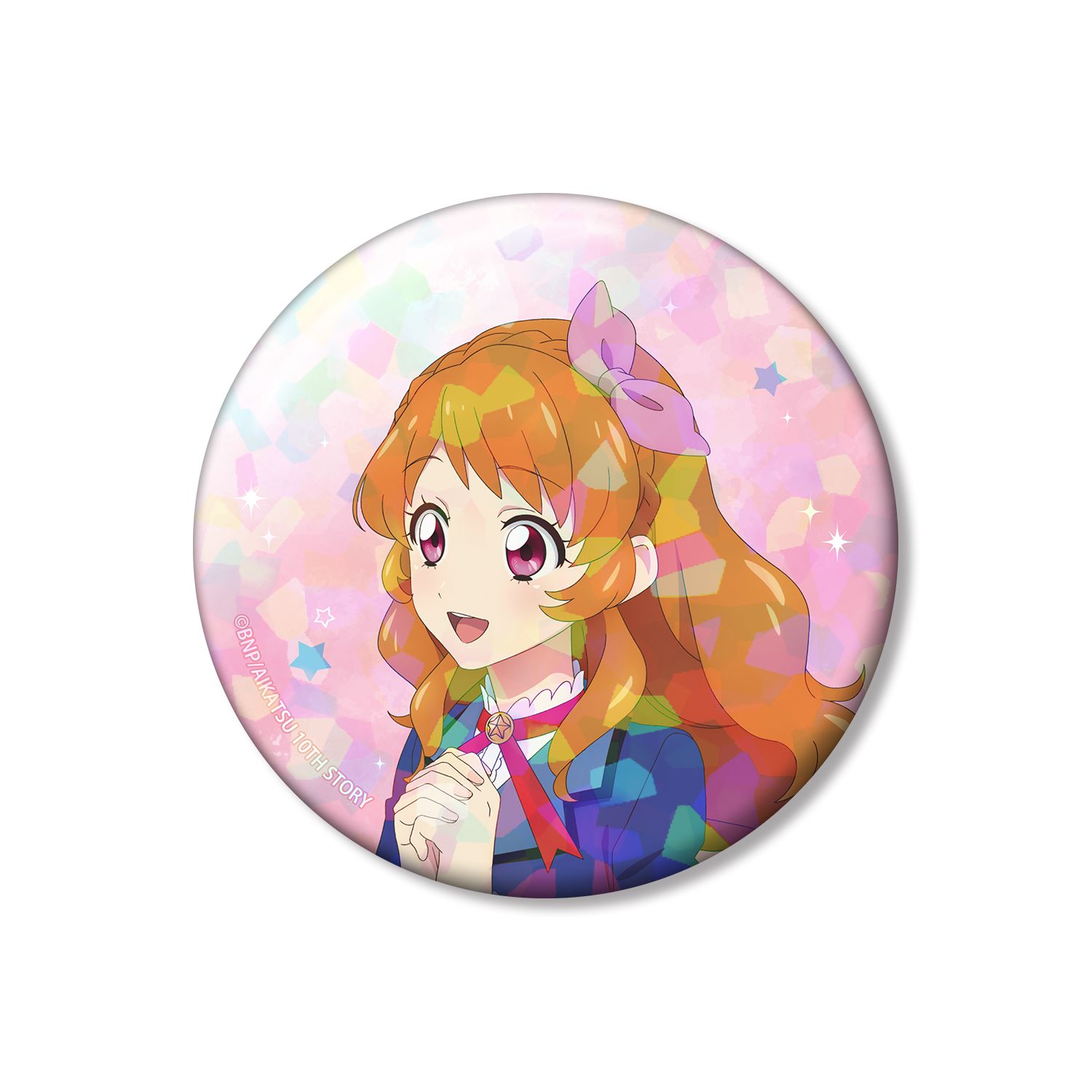 アイカツ! 10th STORY ~未来へのSTARWAY~ 描き下ろし 大空あかり 歩みver. 75mmホログラム缶バッジ - 公式商品画像 | AniSmile