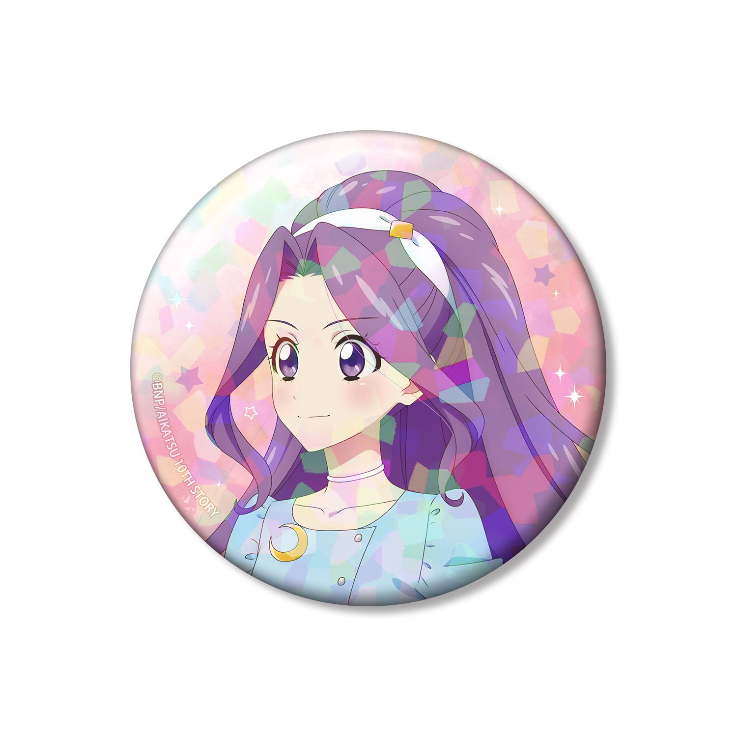 アイカツ! 10th STORY ~未来へのSTARWAY~ 描き下ろし 神崎美月 歩みver. 75mmホログラム缶バッジ - 公式商品画像 | AniSmile