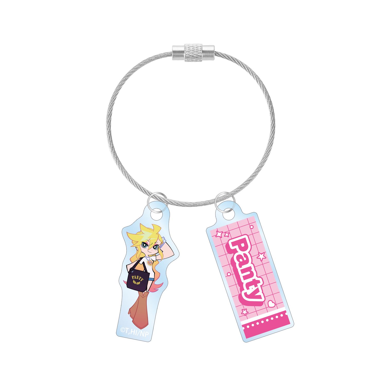 『New PANTY & STOCKING with GARTERBELT』 描き下ろし パンティ モデルver. 2連ワイヤーアクリルキーホルダー ver.A - AniSmile
