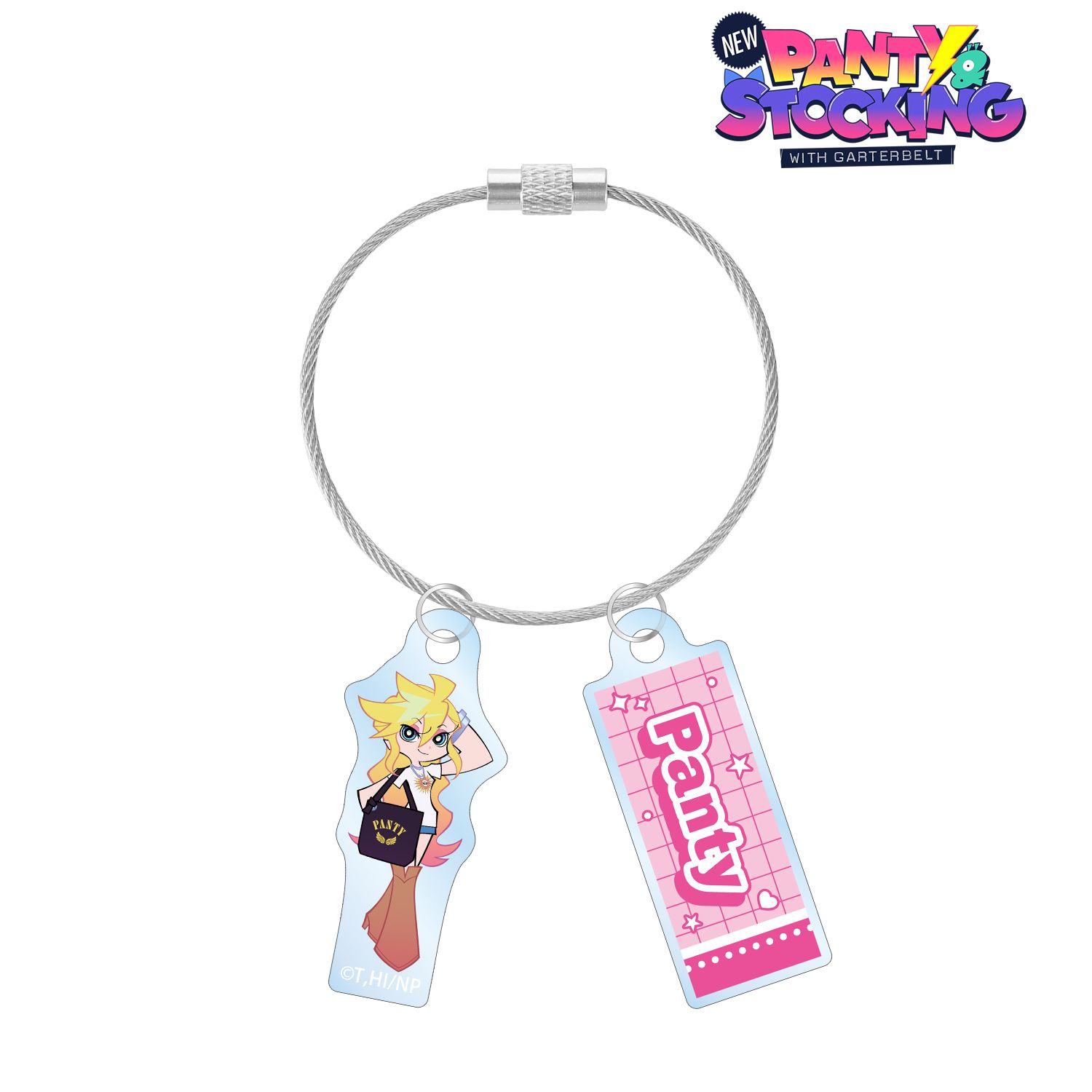 『New PANTY & STOCKING with GARTERBELT』 描き下ろし パンティ モデルver. 2連ワイヤーアクリルキーホルダー ver.A 图片 2 | AniSmile
