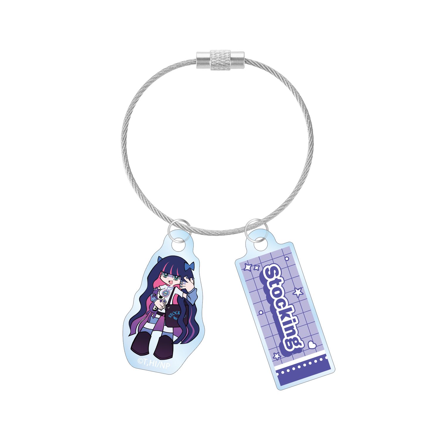 『New PANTY & STOCKING with GARTERBELT』 描き下ろし ストッキング モデルver. 2連ワイヤーアクリルキーホルダー ver.A 画像 2 | AniSmile