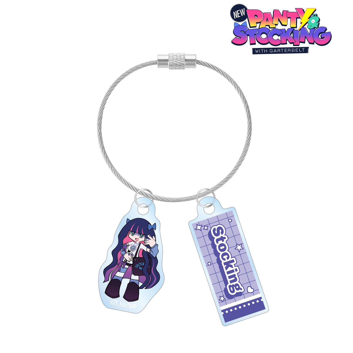 『New PANTY & STOCKING with GARTERBELT』 描き下ろし ストッキング モデルver. 2連ワイヤーアクリルキーホルダー ver.A - 公式商品画像 | AniSmile