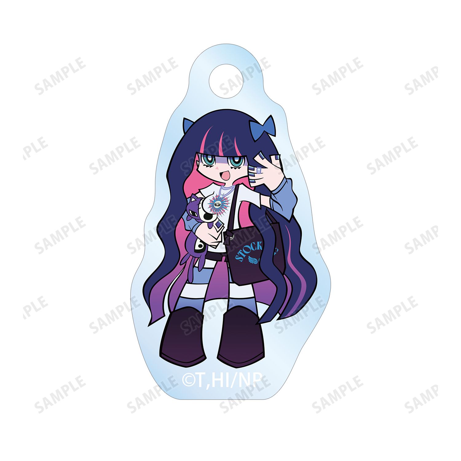 『New PANTY & STOCKING with GARTERBELT』 描き下ろし ストッキング モデルver. 2連ワイヤーアクリルキーホルダー ver.A 画像 3 | AniSmile