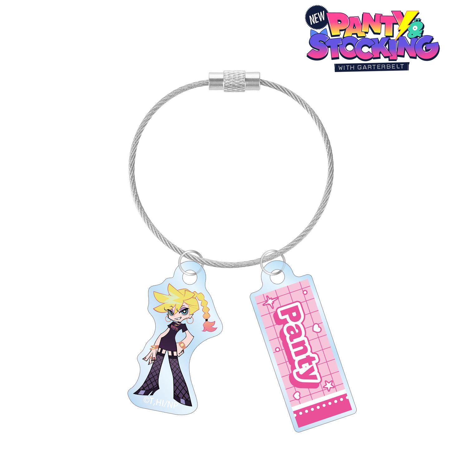 『New PANTY & STOCKING with GARTERBELT』 描き下ろし パンティ モデルver. 2連ワイヤーアクリルキーホルダー ver.B 画像 2 | AniSmile