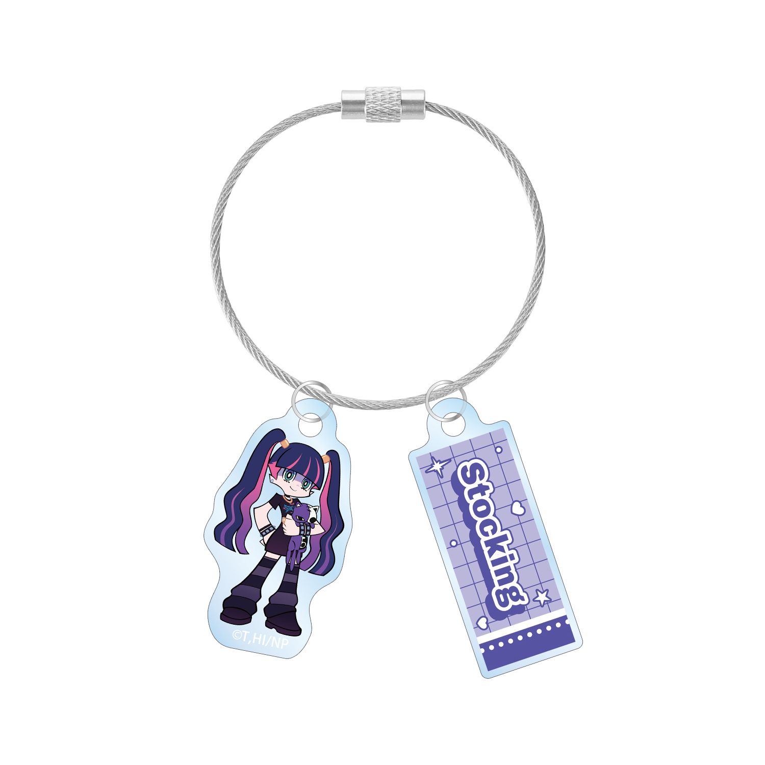 『New PANTY & STOCKING with GARTERBELT』 描き下ろし ストッキング モデルver. 2連ワイヤーアクリルキーホルダー ver.B - 公式商品画像 | AniSmile