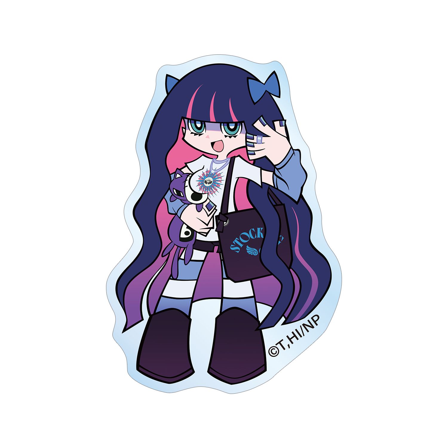 『New PANTY & STOCKING with GARTERBELT』 描き下ろし ストッキング モデルver. アクリルステッカー ver.A - 公式商品画像 | AniSmile