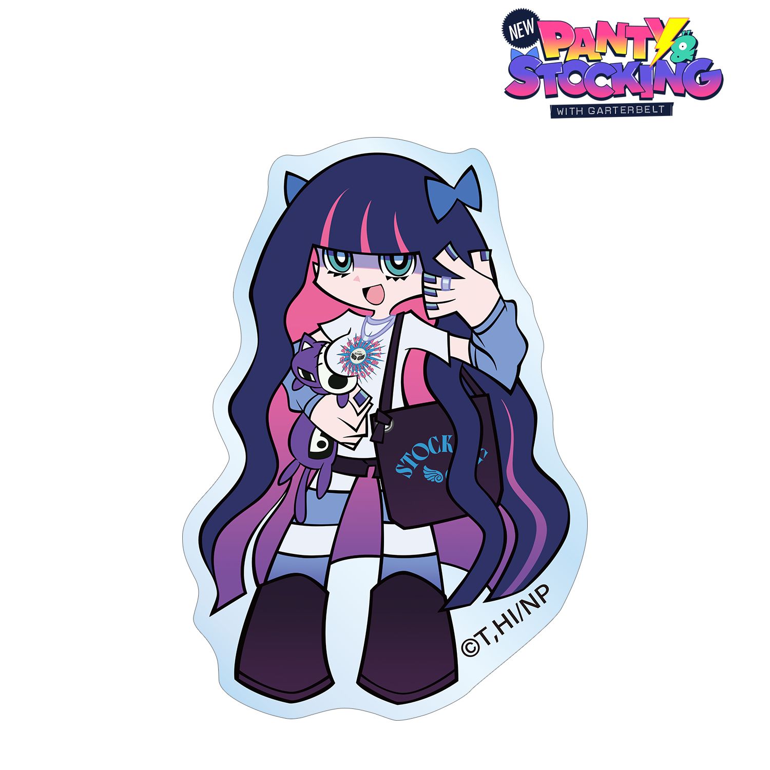 『New PANTY & STOCKING with GARTERBELT』 描き下ろし ストッキング モデルver. アクリルステッカー ver.A 画像 2 | AniSmile