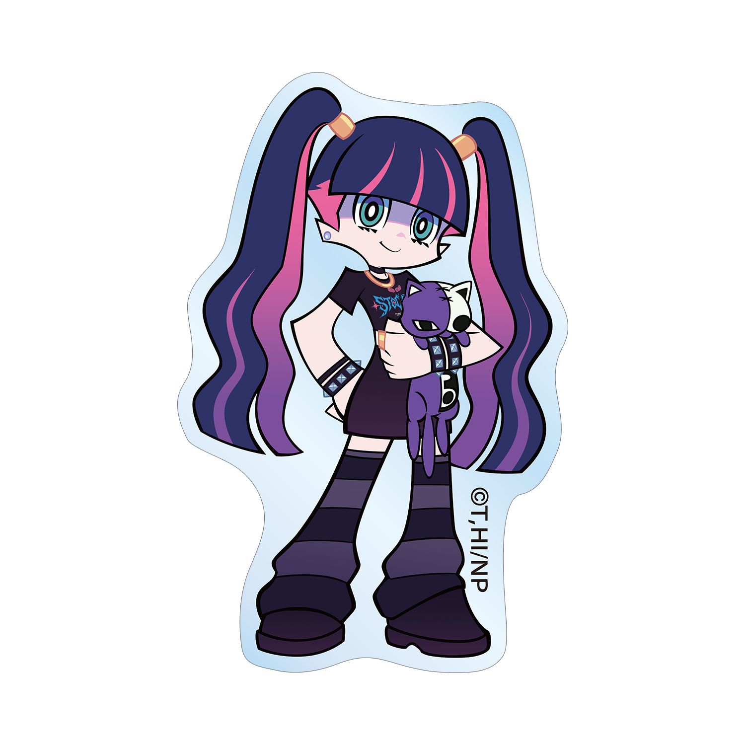 『New PANTY & STOCKING with GARTERBELT』 描き下ろし ストッキング モデルver. アクリルステッカー ver.B - 公式商品画像 | AniSmile